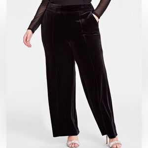 I.N.C. Velvet High-rise Pants